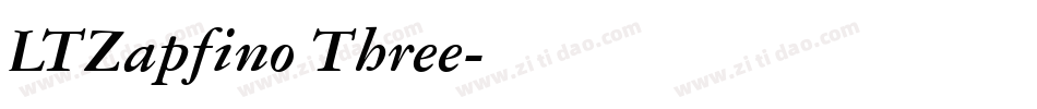 LTZapfino Three字体转换
